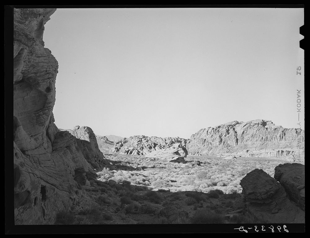Rock formation. Valley of Fire. Clark County, Nevada. Sourced from the Library of Congress.