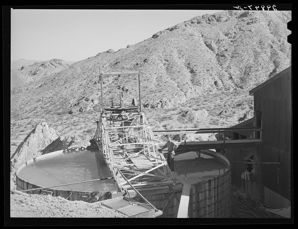 [Untitled photo, possibly related to: Tank used in purifying gold and silver ore. El Dorado Canyon, Clark County, Nevada].…