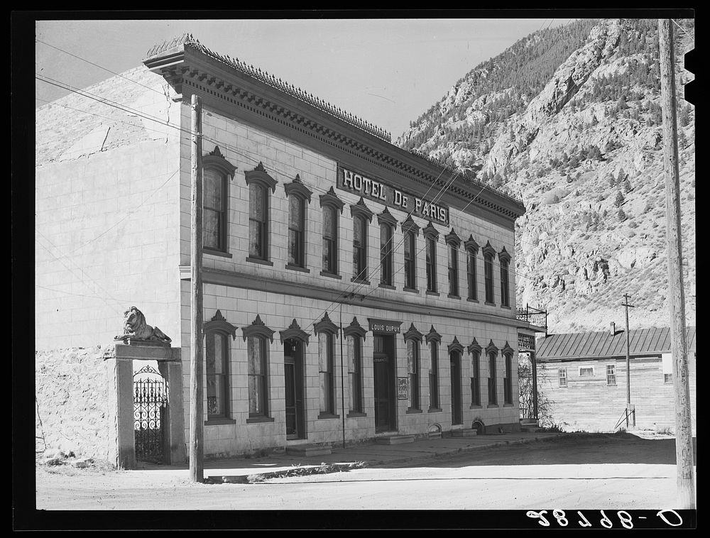 Hotel De Paris. Georgetown, Colorado. Sourced from the Library of Congress.