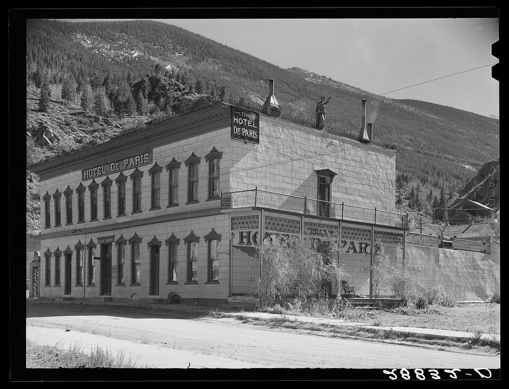 Hotel De Paris. Georgetown, Colorado. Sourced from the Library of Congress.