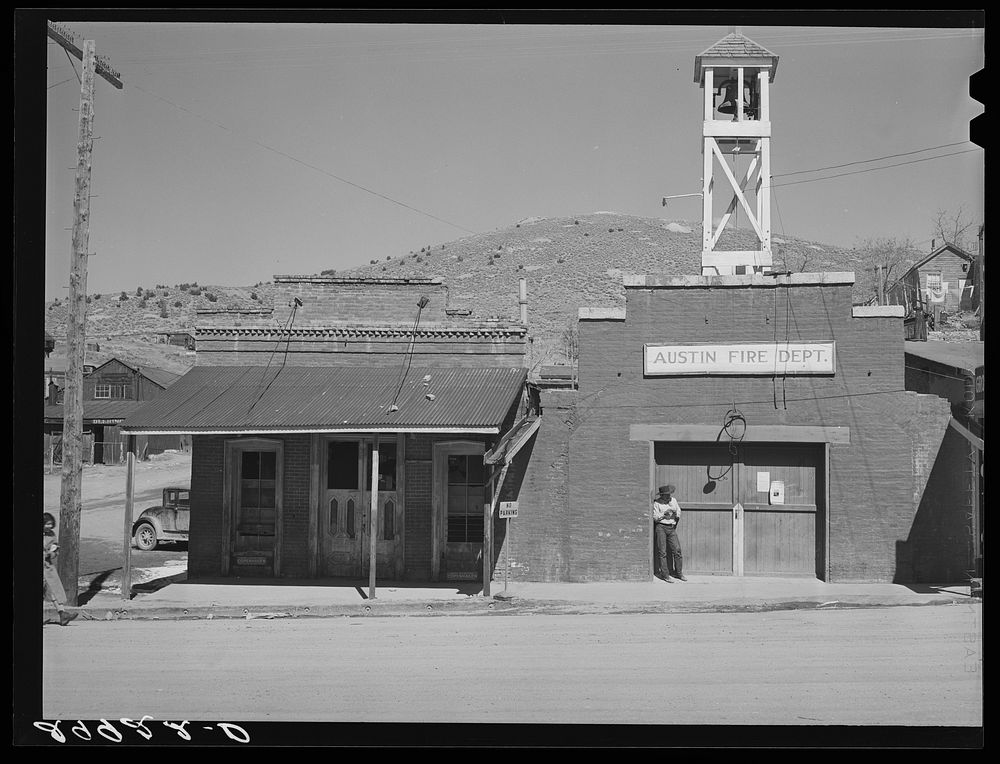 Fire department. Austin, Nevada. Sourced from the Library of Congress.