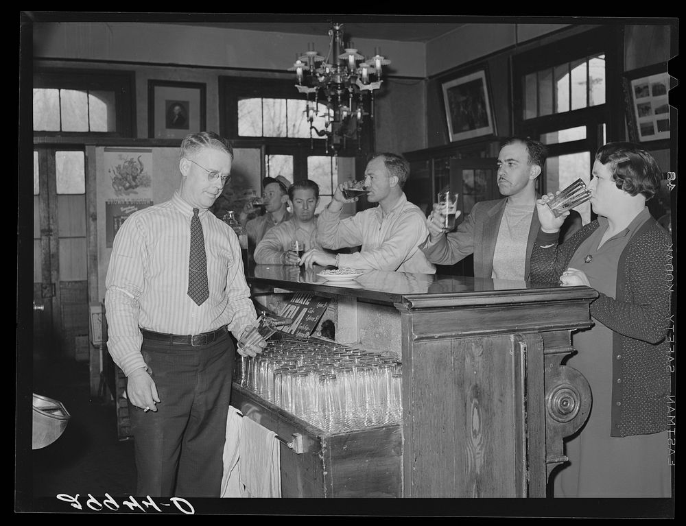 Bar in Carson Brewery. Carson City, Nevada. Sourced from the Library of Congress.