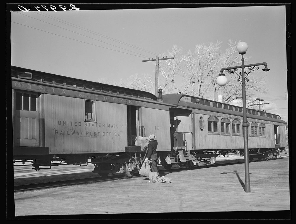[Untitled photo, possibly related to: Railroad station. Carson City, Nevada]. Sourced from the Library of Congress.