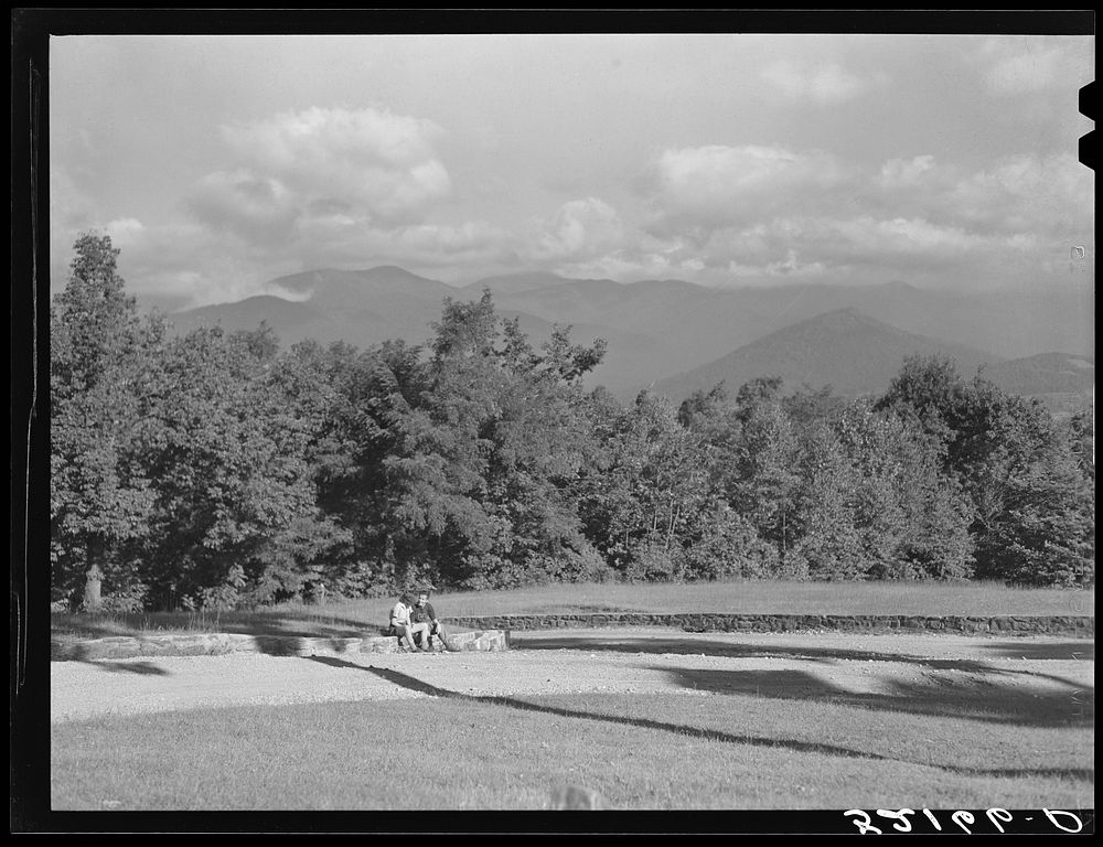 View from steps of Black Mountain College. Black Mountain, North Carolina. Sourced from the Library of Congress.