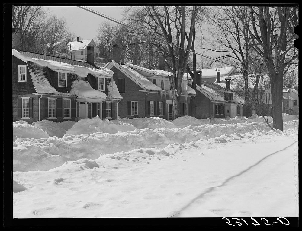 Main street. Woodstock, Vermont. Sourced from the Library of Congress.