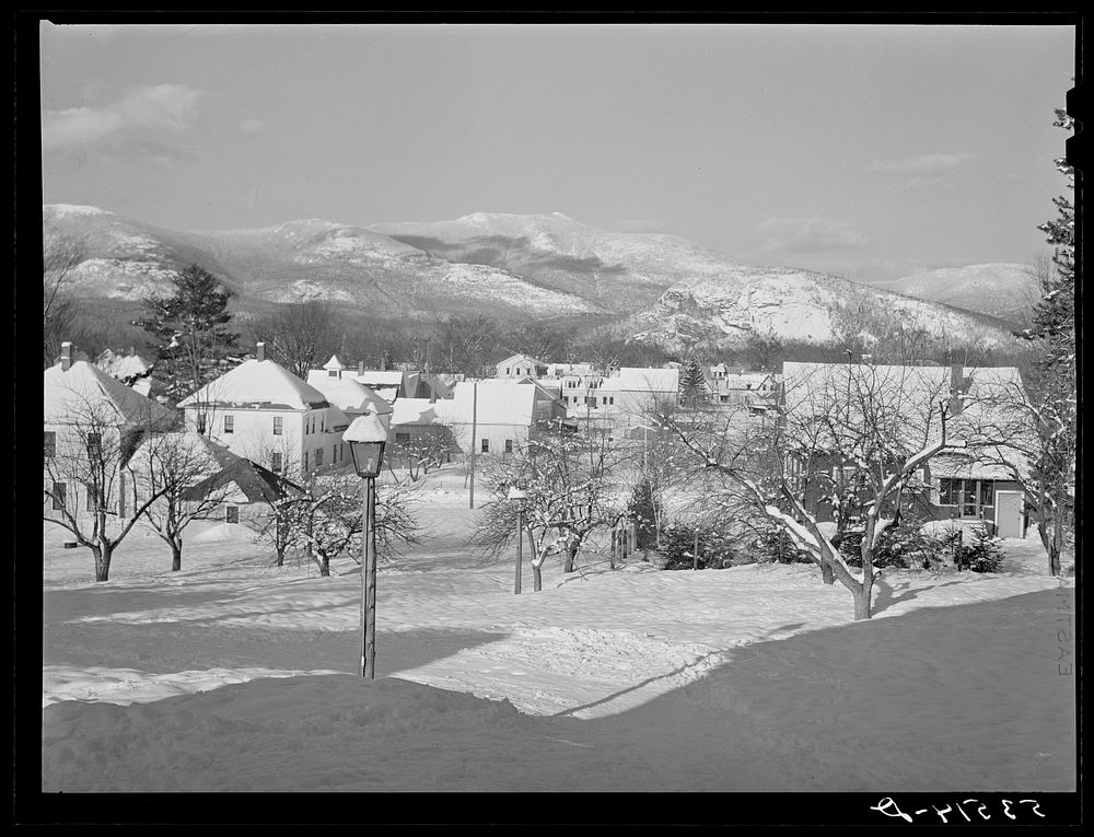 Residential section in North Conway, New Hampshire. Sourced from the Library of Congress.
