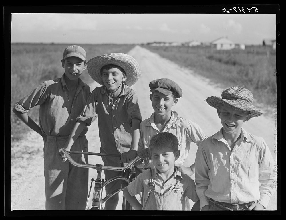 [Untitled photo, possibly related to: Cajun children on Terrebonne Project. Schriever, Louisiana]. Sourced from the Library…