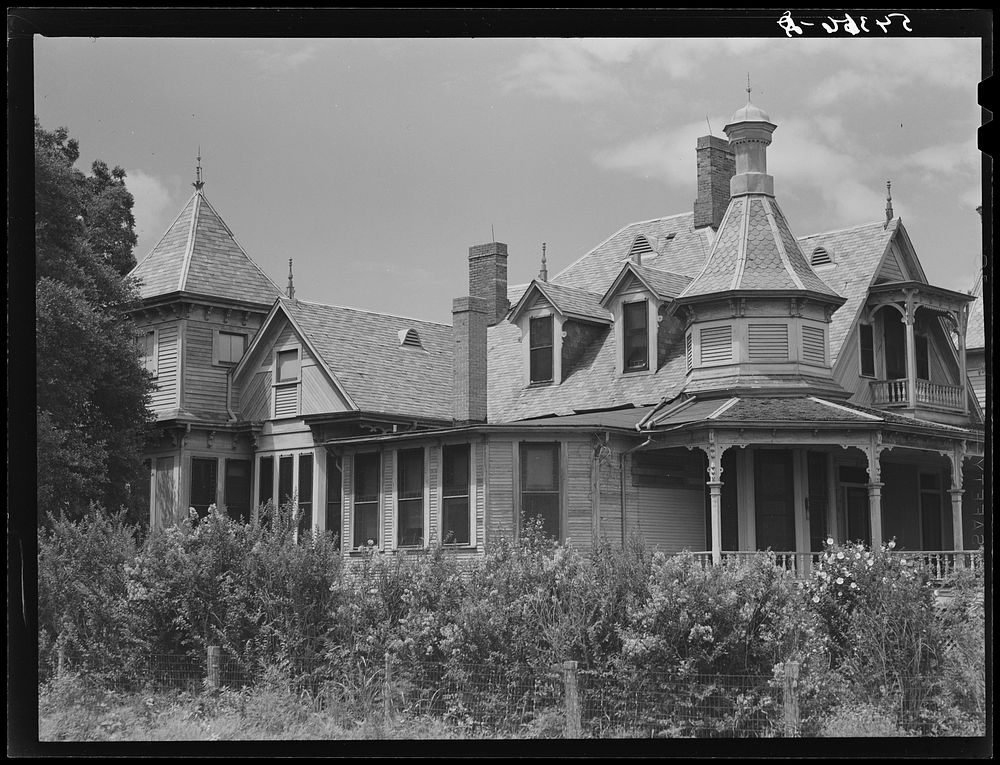 [Untitled photo, possibly related to: Melrose, Natchitoches Parish, Louisiana. Main house on old cotton plantation…