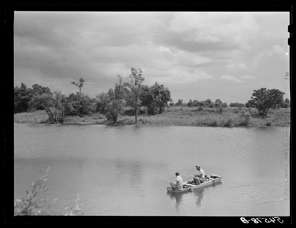 Melrose, Natchitoches Parish, Louisiana. Cane River, excellent fishing grounds in this area. Sourced from the Library of…