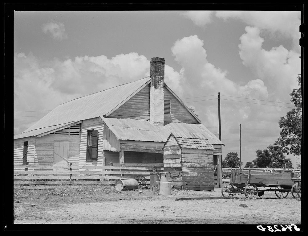Melrose, Natchitoches Parish, Louisiana. Old barn on cotton plantation built and formerly owned by mulattoes. Sourced from…
