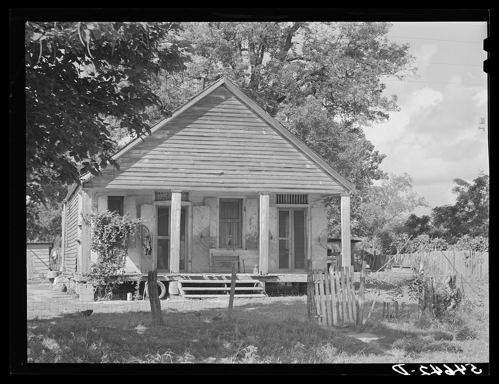 [Untitled photo, possibly related to: Melrose, Natchitoches Parish, Louisiana. Old home in cotton plantation area originally…