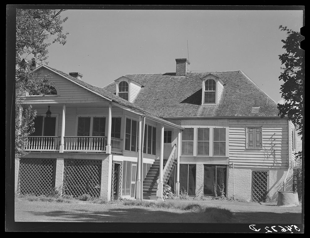 Melrose, Natchitoches Parish, Louisiana. Main house on the John Henry cotton plantation which was built by mulatto Augustin…
