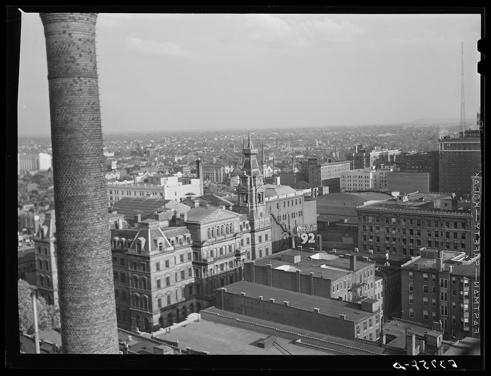 [Untitled photo, possibly related to: Downtown Louisville, Kentucky, with Ohio River in background]. Sourced from the…