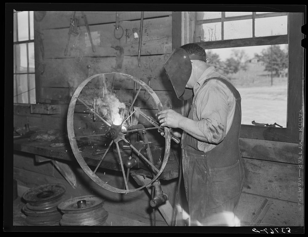 Blacksmith shop. Community service center, Faulkner County, Centerville, Arkansas (see general caption). Sourced from the…