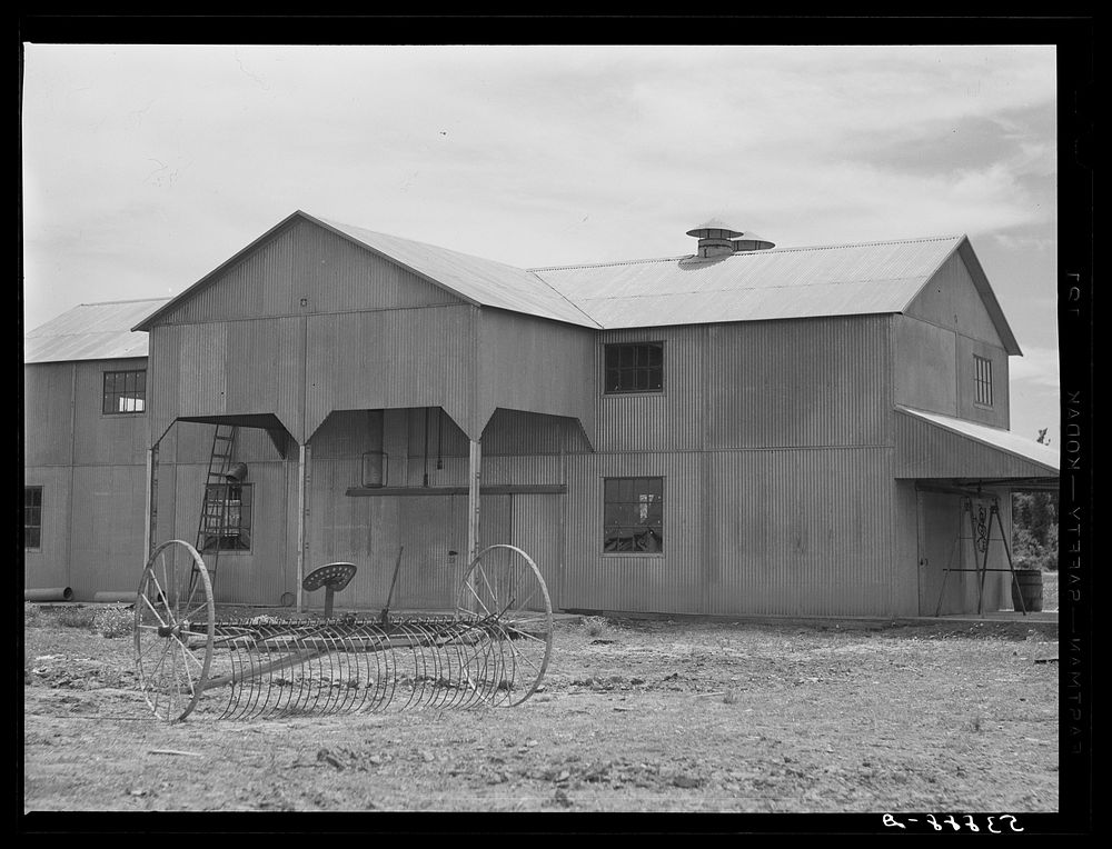 New cotton gin on La Delta Project. Thomastown, Louisiana. Sourced from the Library of Congress.