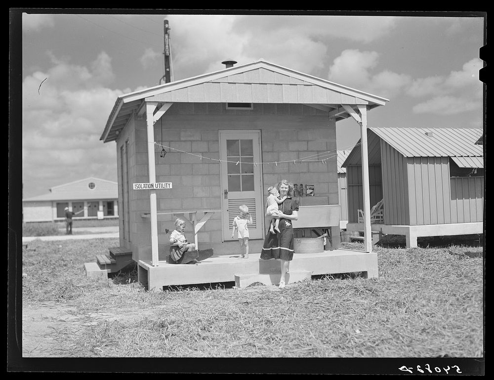 [Untitled photo, possibly related to: Isolation unit for contagious diseases at Osceola migratory labor camps. Belle Glade…