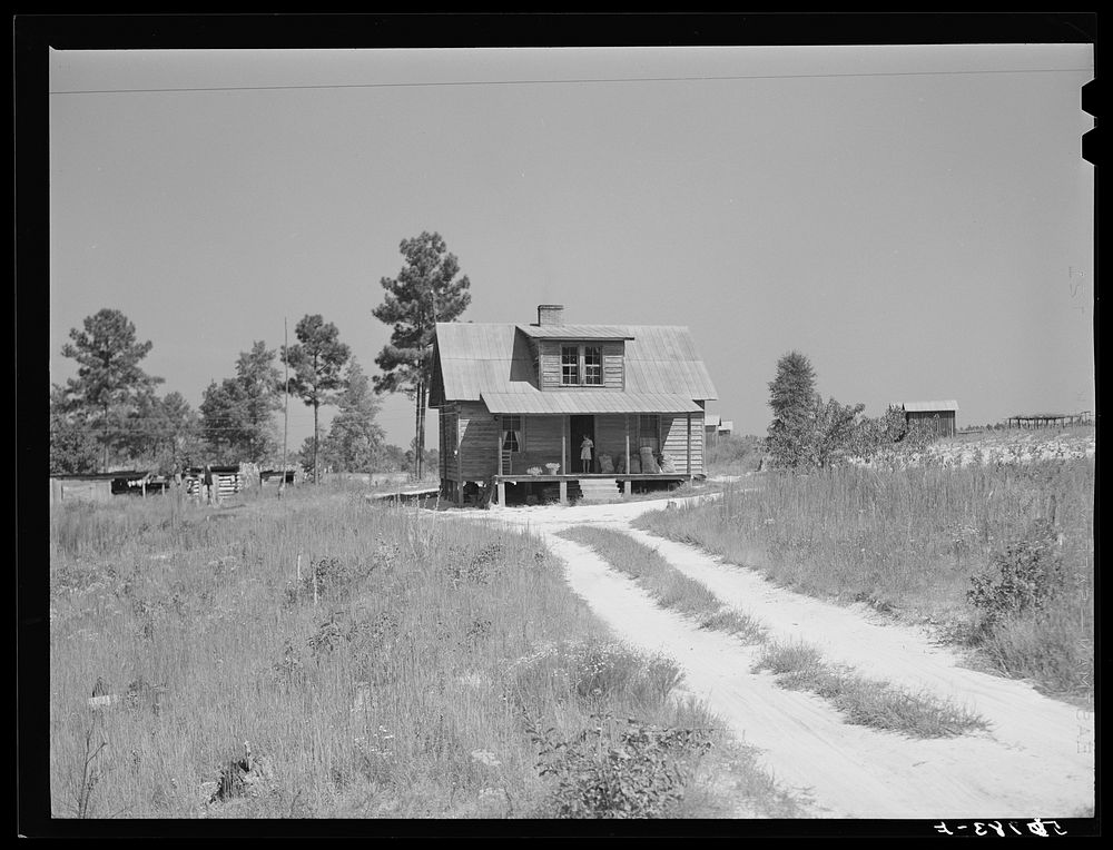 Farmhouse on Highway 64 east of Seaforth. Chatham County, North Carolina. Sourced from the Library of Congress.