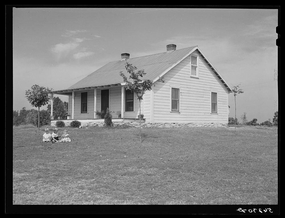 [Untitled photo, possibly related to: The W.H. Willis' home which they built themselves with a tenant purchase loan and the…
