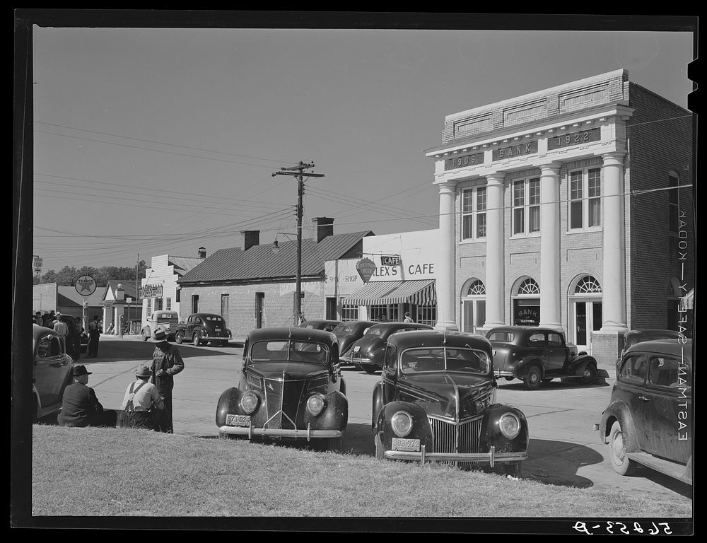 [Untitled photo, possibly related to: Center of town. Yanceyville, Caswell County, North Carolina]. Sourced from the Library…