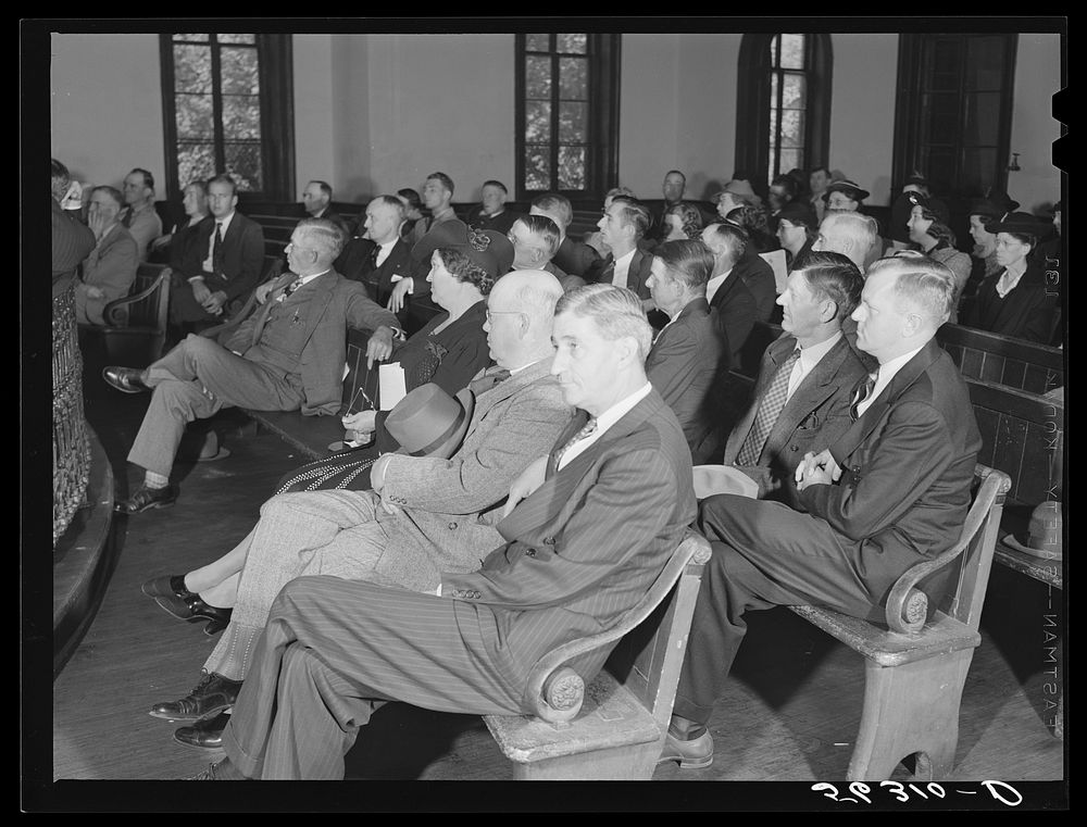 [Untitled photo, possibly related to: Representative A.L. Folger attending the county land use planning committee meeting in…