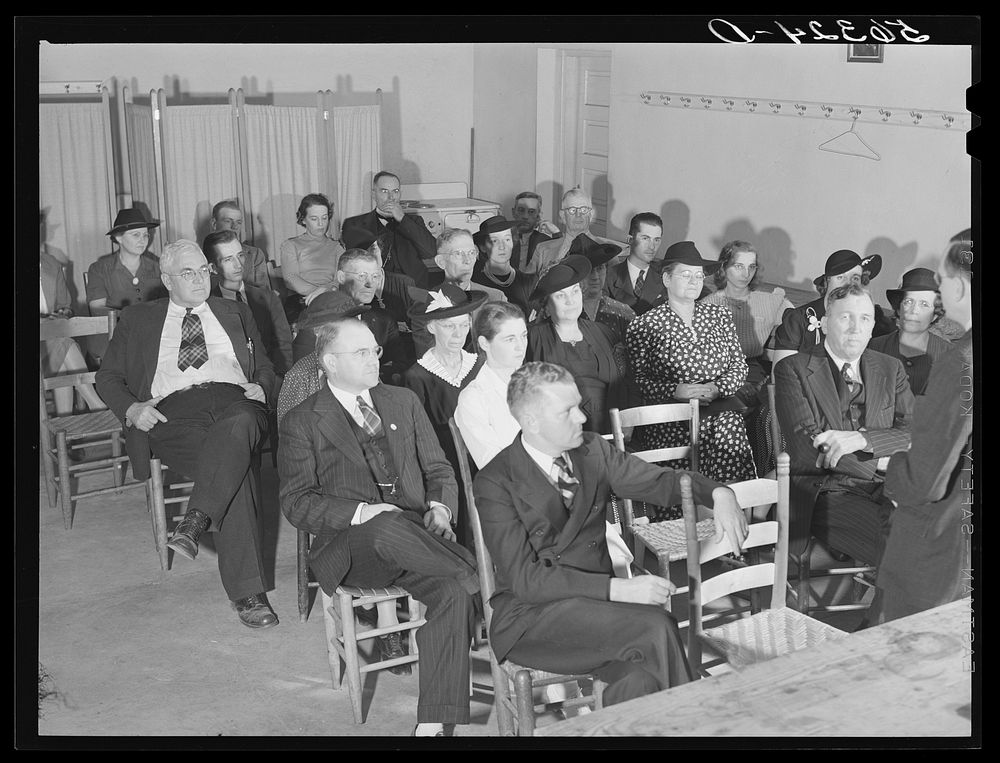 [Untitled photo, possibly related to: Health meeting with representatives from all local community groups and organizations.…