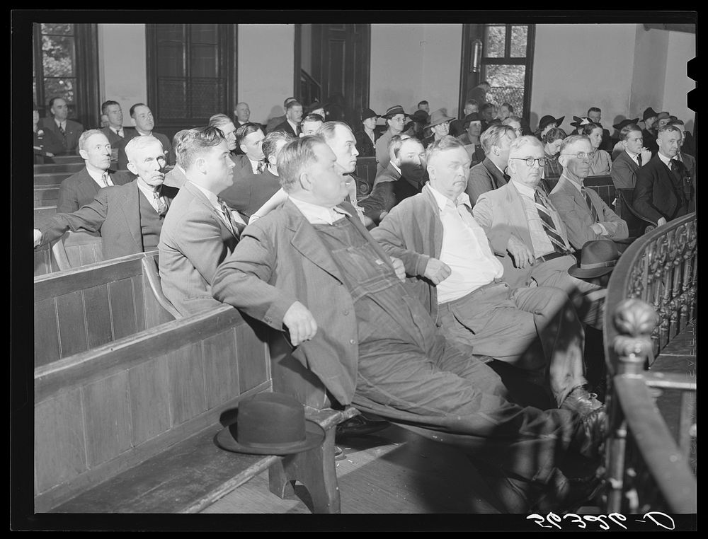 [Untitled photo, possibly related to: County land use planning committee meeting in courthouse. Yanceyville, Caswell County…