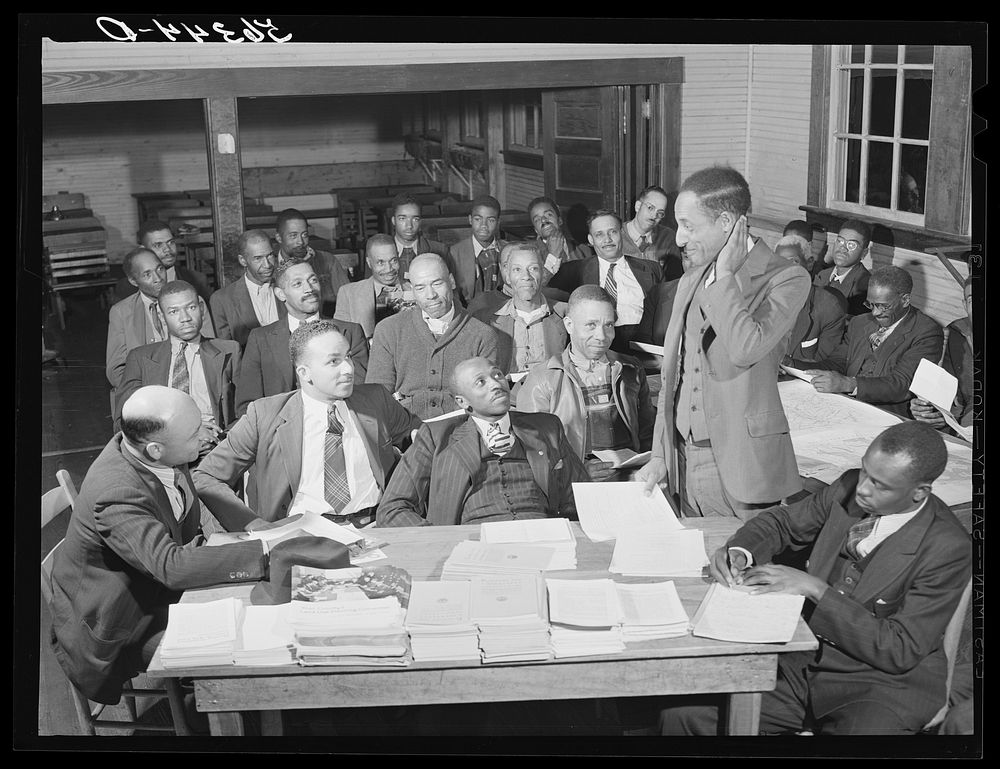 group meeting of the county land use planning committee in the schoolhouse in Yanceyville, Caswell County, North Carolina.…