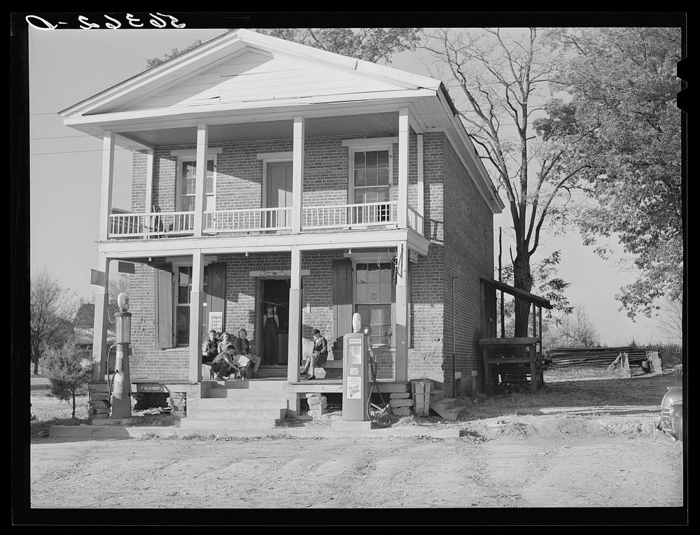 [Untitled photo, possibly related to: Old country store. Prospect Hill, Caswell County, North Carolina]. Sourced from the…