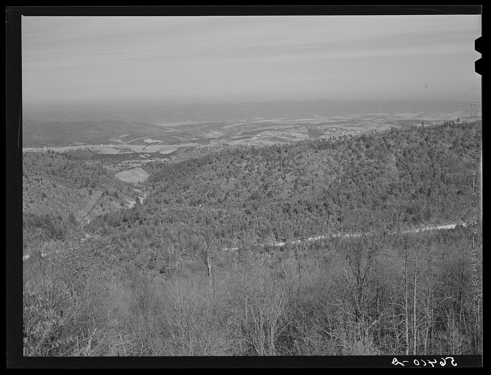 General view from Skyline Drive, Virginia. Sourced from the Library of Congress.