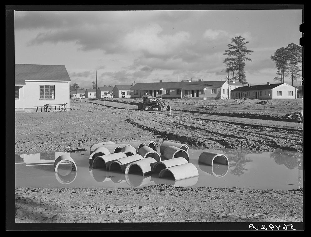 [Untitled photo, possibly related to: Defense housing project, Newton D. Baker Village, under authority of housing…