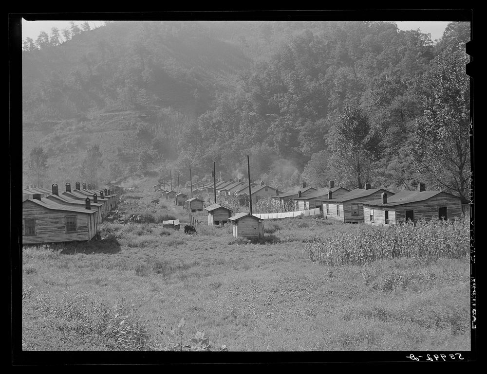 Mining town Virgie in eastern Kentucky Mountains. Sourced from the Library of Congress.