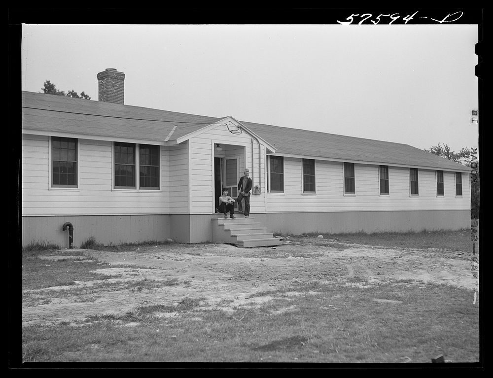 [Untitled photo, possibly related to: Dormitories for workers in defense industries. Near electric boat works plant, Groton…