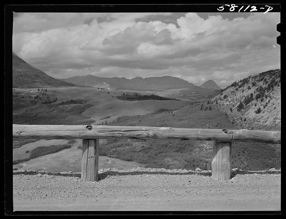 Highway fence. Glacier National Park, Montana. Sourced from the Library of Congress.