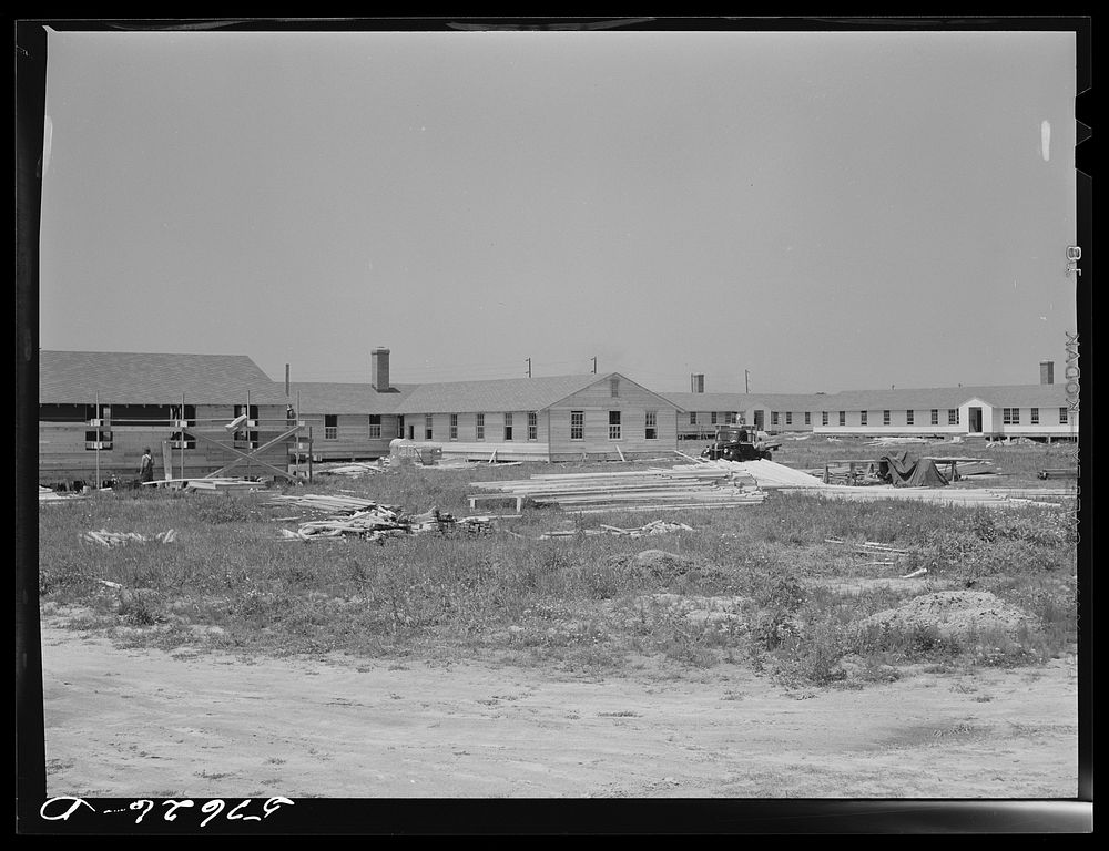 Dormitories for workers in defense industries near airport. Hartford, Connecticut. Constructed and managed by FSA (Farm…