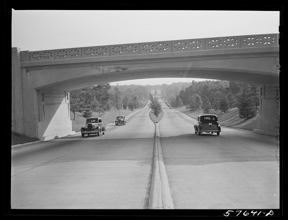 Merritt Parkway to New Haven, Connecticut. Sourced from the Library of Congress.