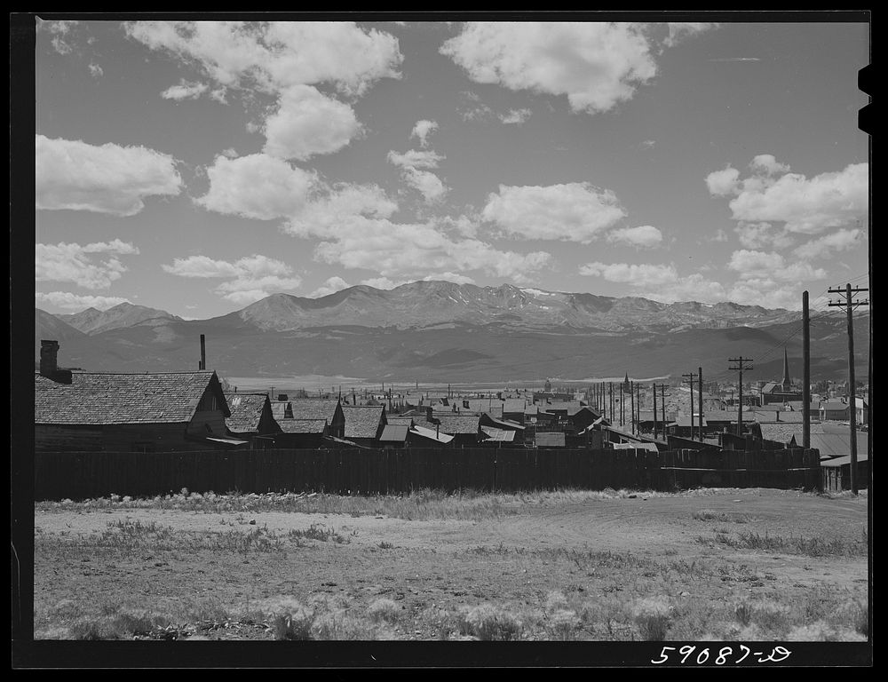 Old mining town. Leadville, Colorado. Sourced from the Library of Congress.