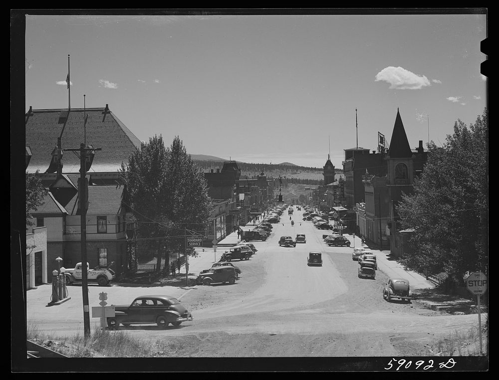 Main street in Leadville, Colorado. Sourced from the Library of Congress.