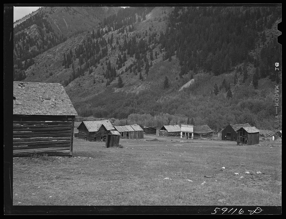 Ghost mining town. Ashcroft, Colorado. Sourced from the Library of Congress.