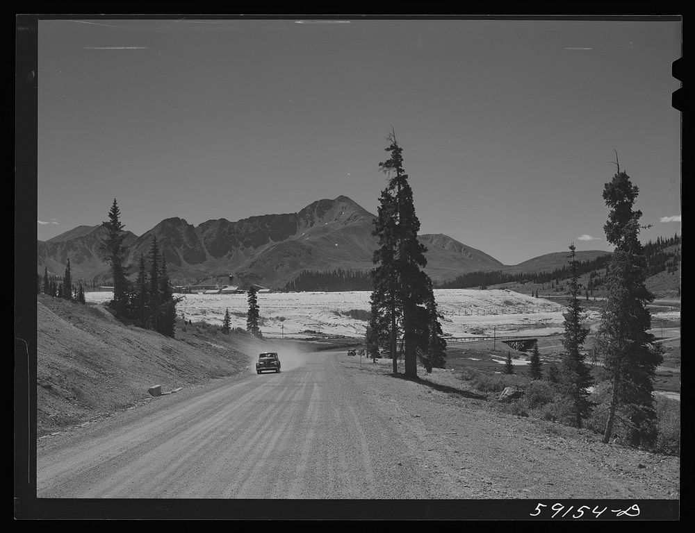 Residue from Molybdenum Company mine. Climax Colorado. Sourced from the Library of Congress.