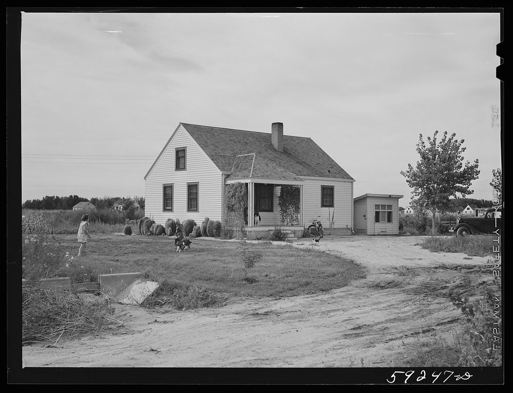 [Untitled photo, possibly related to: FSA (Farm Security Administration) project family's home. Scottsbluff, North Platte…