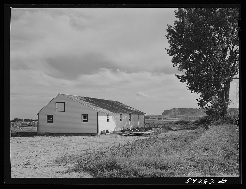 New dairy barn. FSA (Farm Free Photo rawpixel