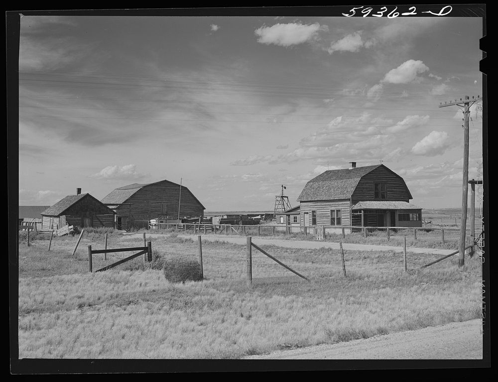 [Untitled photo, possibly related to: Ranch buildings, Laramie, Wyoming]. Sourced from the Library of Congress.