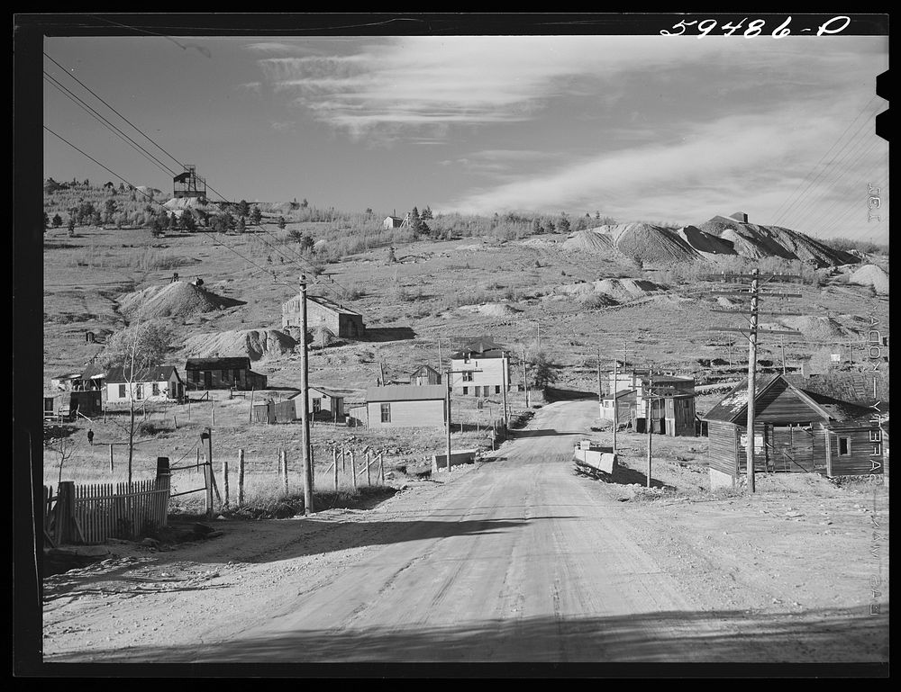 Russell Gulch, ghost mining town near Central City, Colorado. Sourced from the Library of Congress.
