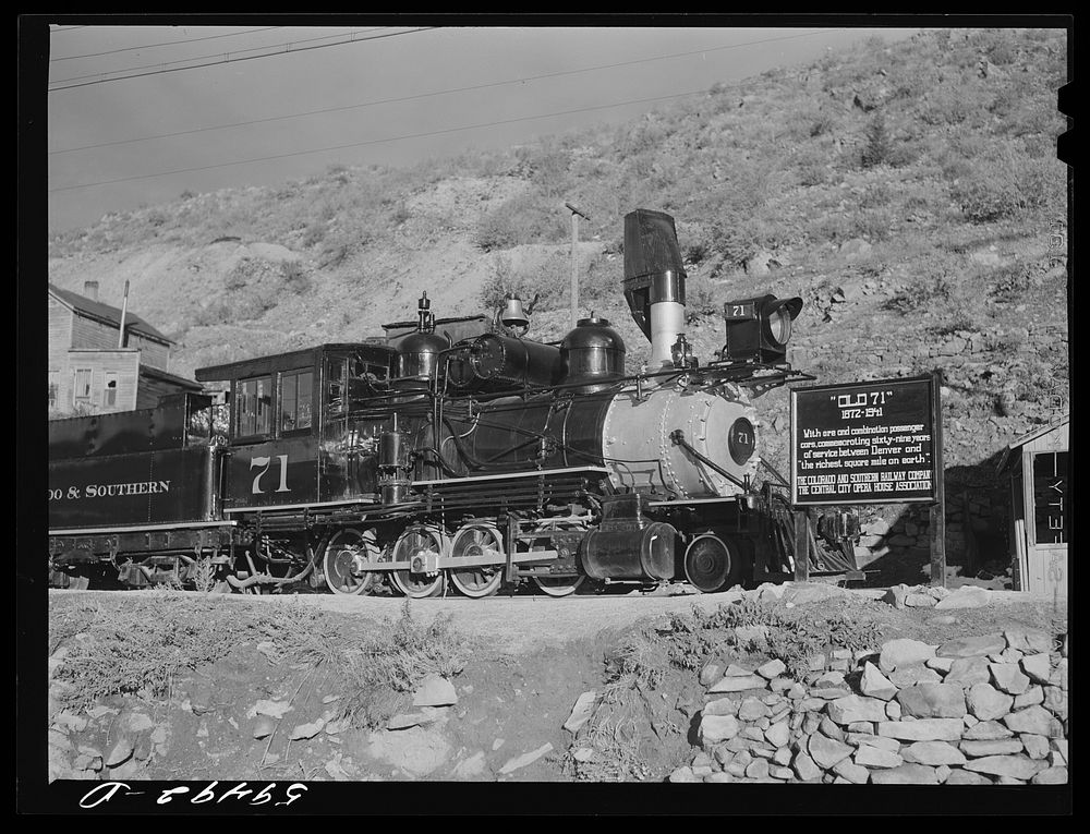 The Old 71 engine of the Colorado and Southern Railroad, which carried ore and passenger cars from Denver to "the richest…