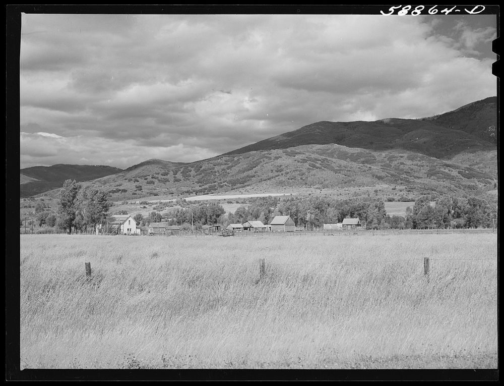 Ranch in the Yampa River Valley, Colorado. Sourced from the Library of Congress.
