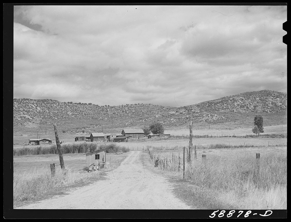 Yampa River Valley, Colorado. Ranch. Sourced from the Library of Congress.