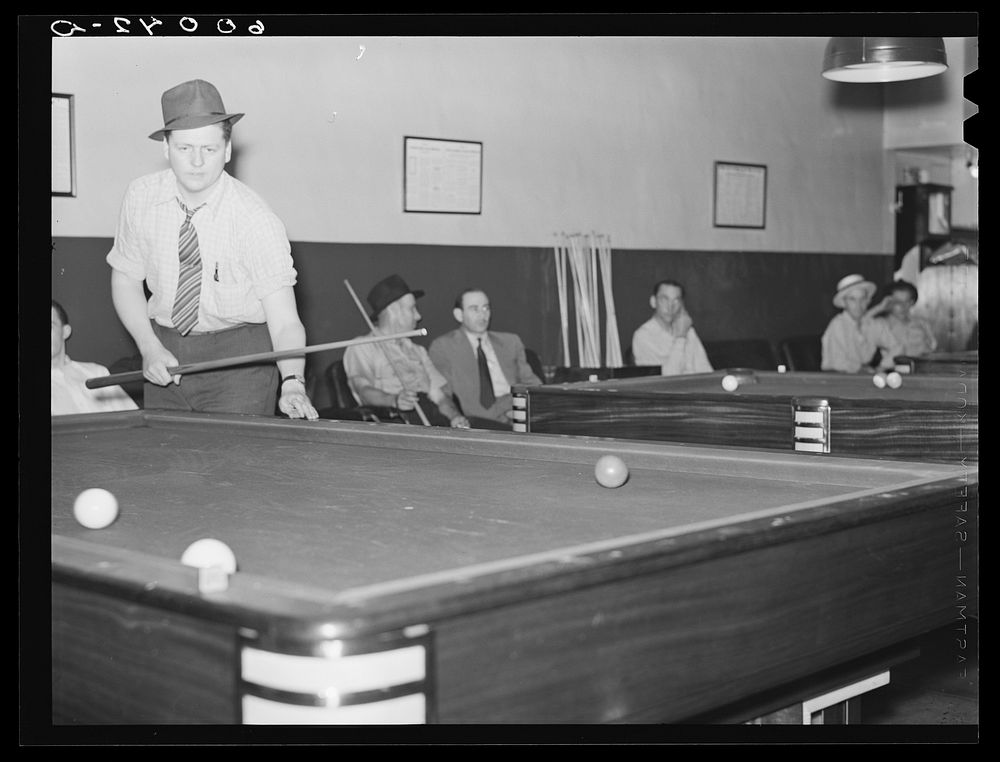 Pool hall. Elkins, West Virginia. | Free Photo - rawpixel