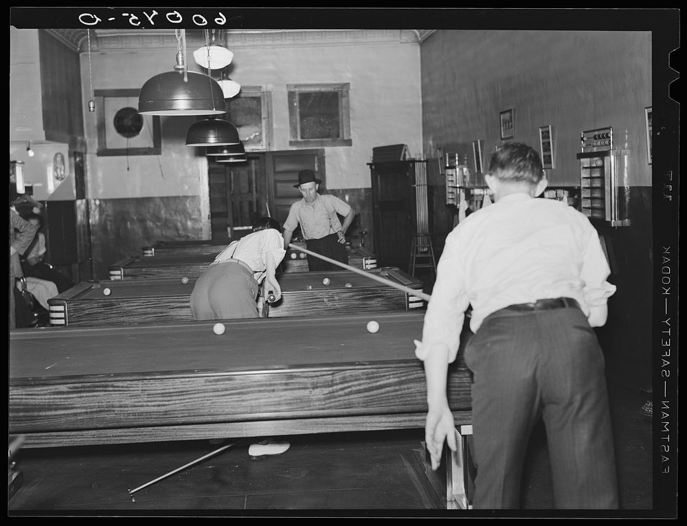Pool hall. Elkins, West Virginia. Free Photo rawpixel
