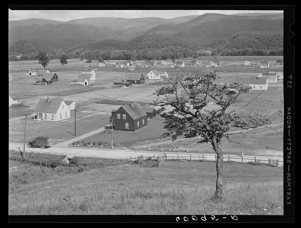 Tygart Valley Homesteads, West Virginia. Sourced from the Library of Congress.