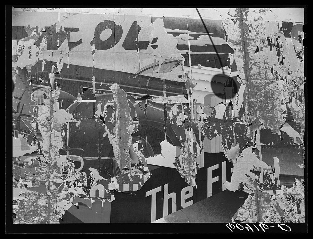 Billboard in transition. Minneapolis, Minnesota. Sourced from the Library of Congress.